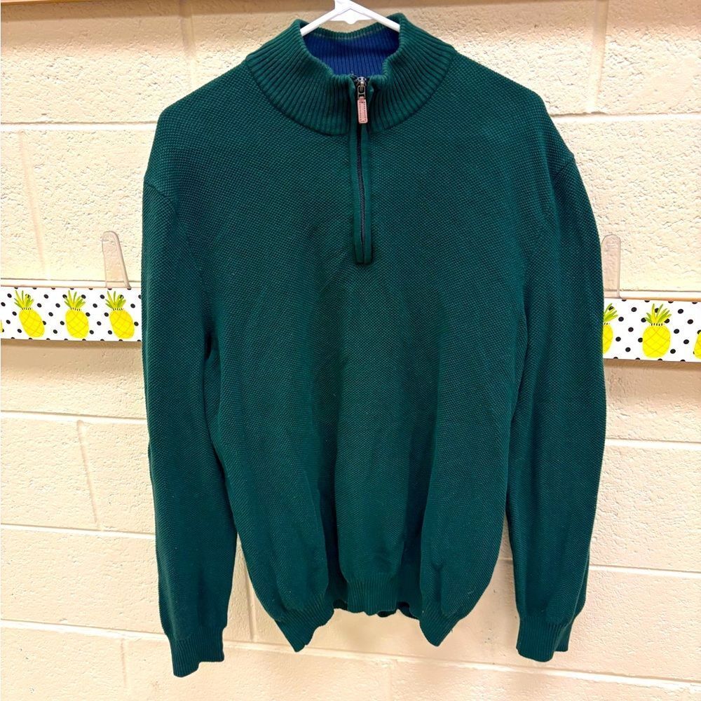 Men's Green Half-Zip Sweater by Club Room
